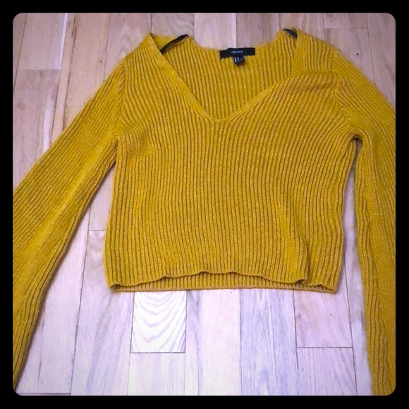 Forever 21 | Gold Sweater with Bell Sleeves - Picture 1 of 2
